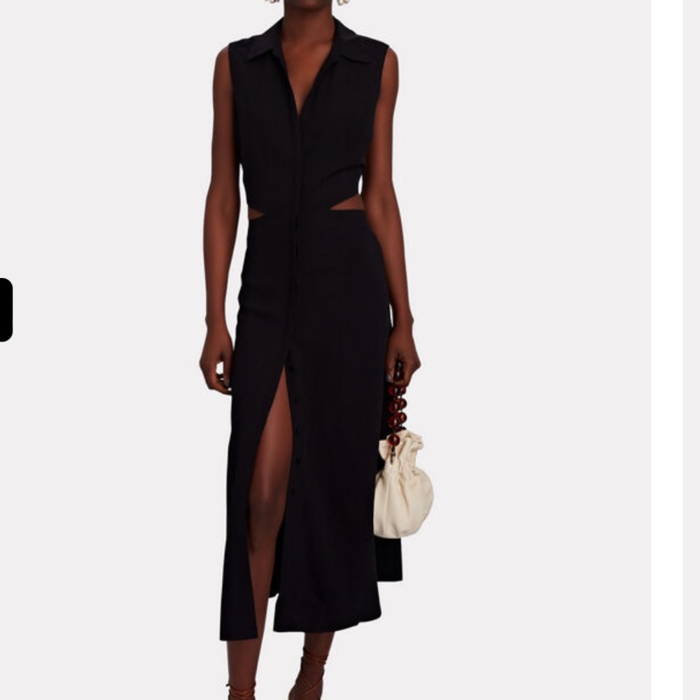 Intermix Hazel cut-out midi shirt dress